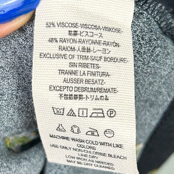 Free People Love Grows Black Geometric Print Long Slv Keyhole Romper Playsuit S - Picture 13 of 16